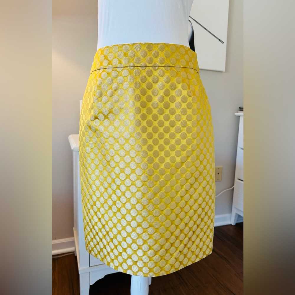 JCrew Fitted Metalic Skirt